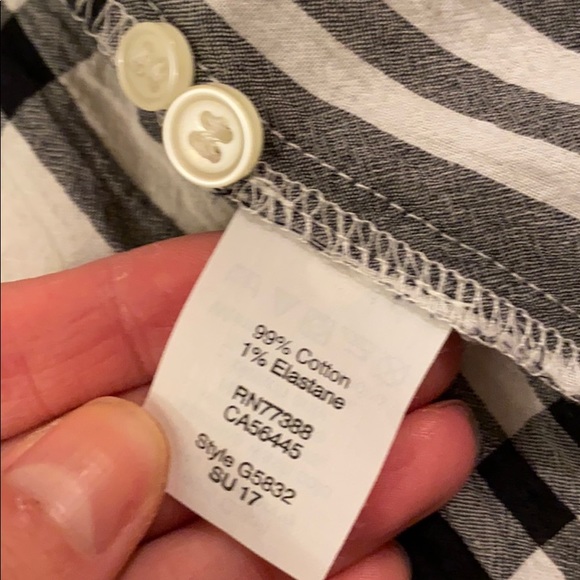 NWT J. Crew Factory long sleeve plaid w/ front tie - Picture 4 of 4